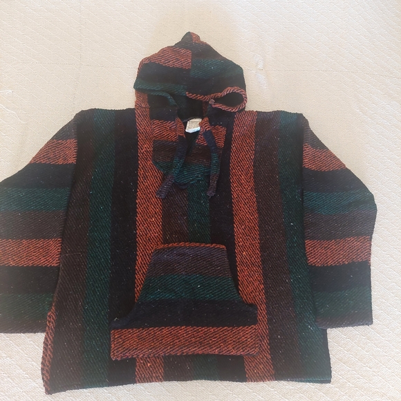 Striped Hooded Baja Hoodie - Picture 3 of 7